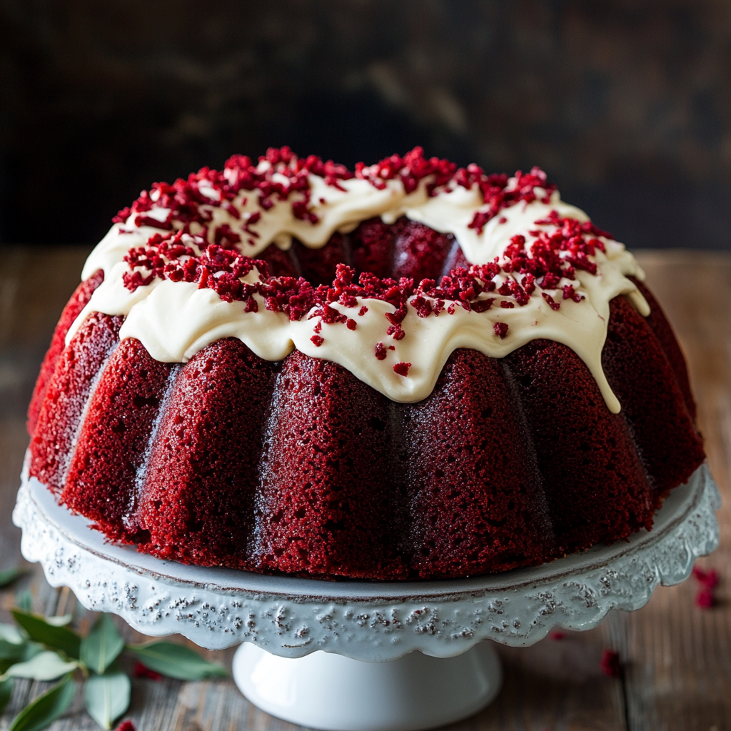 red velvet bundt cake​