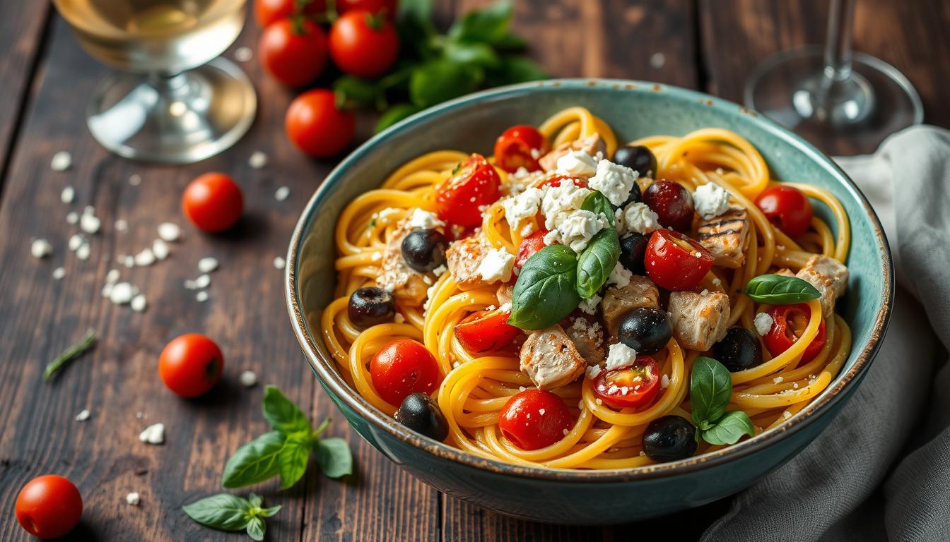 30-Minute Mediterranean Chicken Pasta