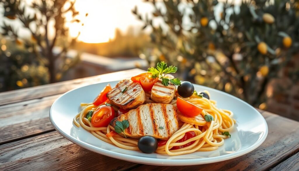 Step by Step Mediterranean Chicken Pasta